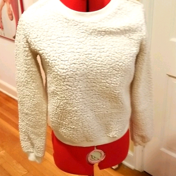 sweater sweatshirt sherpa - Picture 1 of 5